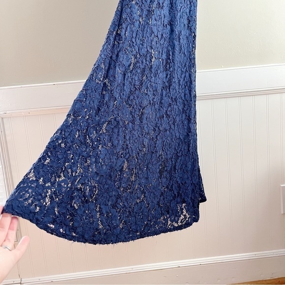 Lulus Zenith Navy Blue Lace‎ Maxi Dress, Size XS - Picture 6 of 13